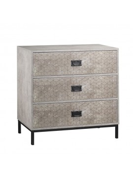 Liberta RUBIK ΣΥΡΤΑΡΙΕΡΑ 3ΣΥΡΤΑΡΙΑ CEMENT ΑΝΟΙΧΤΟ ΜΕ PATTERN 80x40xH80cm 80x40xH80cm 09-0953