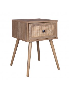 Liberta AMMOS ΚΟΜΟΔΙΝΟ 1ΣΥΡΤΑΡΙ ΦΥΣΙΚΟ ΜΕ RATTAN 40x35xH61cm 40x35xH61cm 09-1452