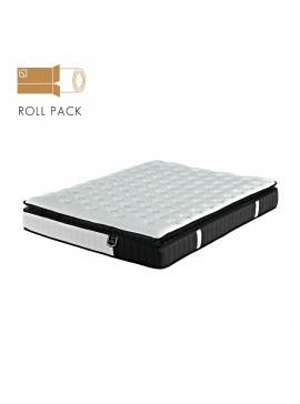 Liberta VISCO ALOE VERA ROLL PACK ΣΤΡΩΜΑ 160x200cm ΛΕΥΚΟ ΑΝΘΡΑΚΙ 200x160xH31cm 200x160xH31cm 09-1718