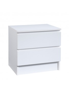 Liberta POLO ΚΟΜΟΔΙΝΟ 2ΣΥΡΤΑΡΙΑ ΛΕΥΚΟ 45x35,5xH45cm 45x35,5xH45cm 09-1791
