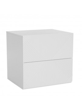 Liberta MEZZA LUNA ΚΟΜΟΔΙΝΟ 2ΣΥΡΤΑΡΙΑ ΛΕΥΚΟ 55x45xH52cm 55x45xH52cm 09-1952