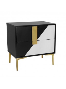 Liberta NEW YORK ΚΟΜΟΔΙΝΟ ΛΕΥΚΟ ΜΑΥΡΟ 60x40xH60cm 60x40xH60cm 09-1961