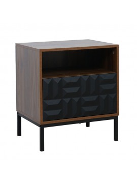 Liberta ZUMA ΚΟΜΟΔΙΝΟ ΚΑΡΥΔΙ ΜΑΥΡΟ 51,5x40xH58,5cm 51,5x40xH58,5cm 09-2005