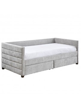 Liberta SUENO ΚΑΝΑΠΕΣ ΚΡΕΒΑΤΙ (ΓΙΑ ΣΤΡΩΜΑ 90x195cm) ΓΚΡΙ ΑΝΟΙΧΤΟ 209x99,5xH76cm 209x99,5xH76cm 09-2036
