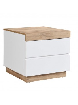 Liberta CASA ΚΟΜΟΔΙΝΟ 2ΣΥΡΤΑΡΙΑ ΛΕΥΚΟ ΦΥΣΙΚΟ 50x50xH50cm 50x50xH50cm 09-2049