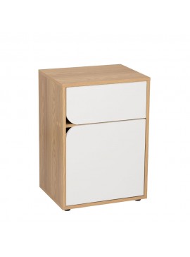 Liberta SMILE 2 ΚΟΜΟΔΙΝΟ SONOMA ΛΕΥΚΟ 45x35xH63,5cm 45x35xH63,5cm 09-2123
