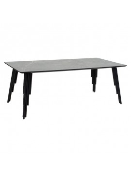 Τραπέζι σαλονιού Lifo pakoworld MDF ανθρακί cement-μαύρο 120x60x45εκ 096-000027