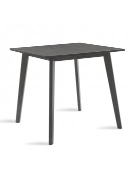 Τραπέζι Benson pakoworld MDF με καπλαμά  χρώμα rustic grey 80x80x75εκ 097-000002