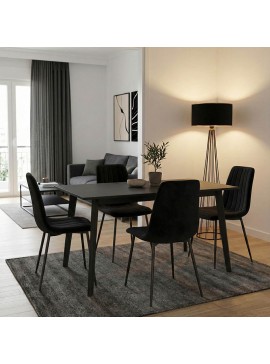 Τραπέζι Loyo Intrahome MDF σε rustic grey απόχρωση 150x90x75εκ INTRAPA-108111117