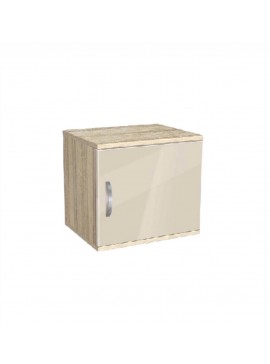 Κομοδίνο, AVA 1, Σονόμα/Κρεμ γυαλιστερό 39x40x50, Genomax Genom1219921935