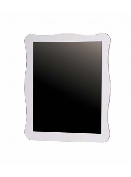 Καθρέπτης "NOSTALGIA" από ξύλο σε χρώμα λευκό 80x100x2 100-01868