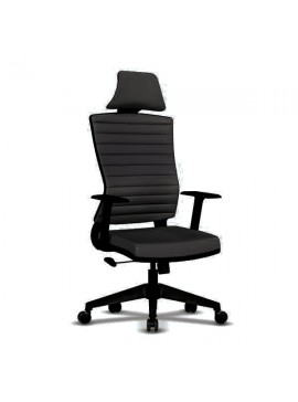 Καρέκλα γραφείου διευθυντή DAN απο PU σε μαύρο χρώμα 67x63x133 100-02685