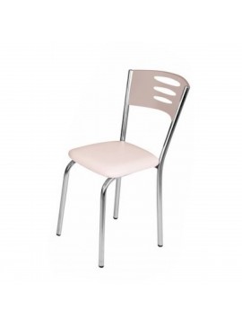 Καρέκλα "RONY" από μέταλλο/mdf σε χρώμα σονόμα 39x39x88 100-03055
