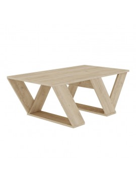 Τραπεζάκι σαλονιού "TRIANGLE" σε χρώμα σονόμα 110x60x40 100-03111