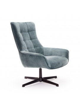 Πολυθρόνα ''Mirabel'' από ύφασμα σε μπλε χρώμα 81x85x99εκ 100-03391