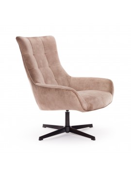 Πολυθρόνα ''Mirabel'' από ύφασμα σε μπεζ-γκρι χρώμα 81x85x99εκ 100-03394