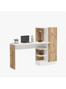 Γραφείο "VIANA" σε χρώμα atlantic pine/λευκό 152x40x120 100-03622