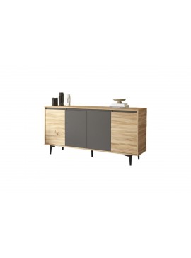 Μπουφές "VIANA" σε atlantic pine/ανθρακί χρώμα 160x40x79 100-03629