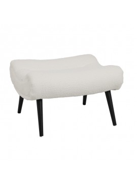 Intrahome Σκαμπό - υποπόδιο Silla Intrahome μπουκλέ ύφασμα σε λευκή απόχρωση 68x58x40εκ | SKU: INTRAPA-221111193