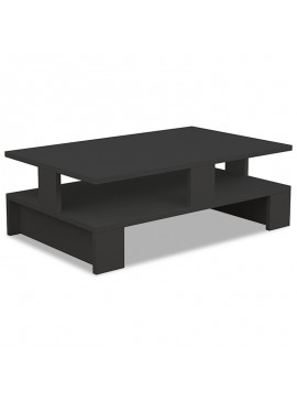 Τραπέζι σαλονιού Mansu pakoworld χρώμα ανθρακί 80x50x27,5εκ 119-000760