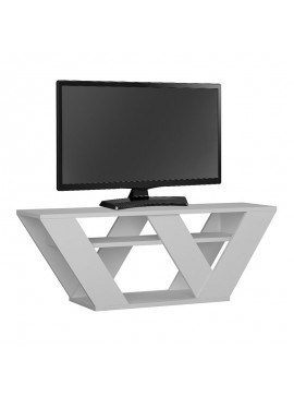 Έπιπλο τηλεόρασης Pipralla pakoworld λευκό 110x30x40εκ 119-001081