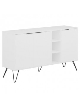 Μπουφές Clara pakoworld λευκό 142x35.5x83εκ 119-001133