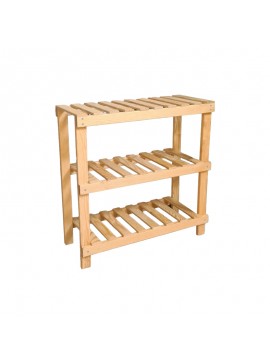Παπουτσοθήκη Tarrot pakoworld 6 ζευγών φυσικό-γκρι 70x28x42εκ 120-000305