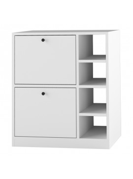 Intrahome Ντουλάπι Gist Intrahome μελαμίνη σε λευκή απόχρωση 70x33x80εκ | SKU: INTRAPA-231111585