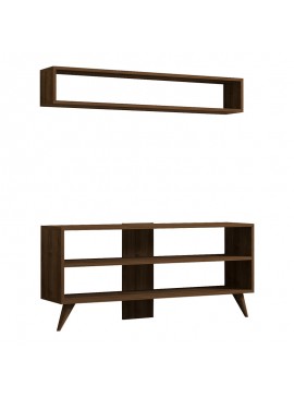 Intrahome Σύνθετο σαλονιού Prestige Intrahome σε καρυδί απόχρωση 120x29,6x50εκ | SKU: INTRAPA-231111646