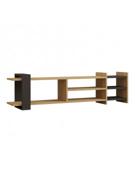 Intrahome Έπιπλο τηλεόρασης Rinia Intrahome σε oak-ανθρακί απόχρωση 153,60x26x40εκ | SKU: INTRAPA-231111640
