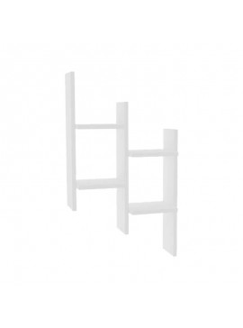 Ραφιέρα τοίχου Tabal pakoworld σε λευκή απόχρωση 49.4x14.5x85εκ