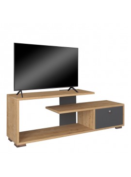 Intrahome Έπιπλο τηλεόρασης Βotan Intrahome σε ανθρακί-oak απόχρωση 120x30x42εκ | SKU: INTRAPA-231111600