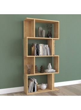 Intrahome Βιβλιοθήκη Kadu Intrahome σε oak απόχρωση  72x22x147εκ | SKU: INTRAPA-231111721