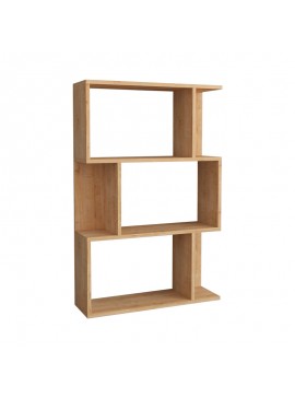 Intrahome Βιβλιοθήκη Kadu Intrahome σε oak απόχρωση  72x22x108εκ | SKU: INTRAPA-231111725