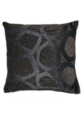Artekko Angled Circles Μαξιλάρι Υφασμάτινο Μαύρο (45x45)cm Artekko 121-1012