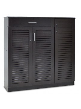 Παπουτσοθήκη-ντουλάπι SANTE pakoworld 30 ζεύγων χρώμα wenge 120x37x123εκ 123-000004