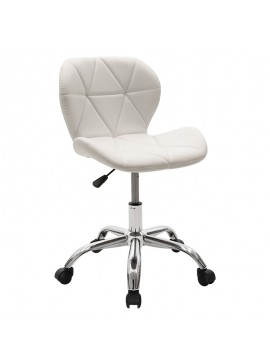 Καρέκλα γραφείου εργασίας Frea II pakoworld PU λευκό 127-000028