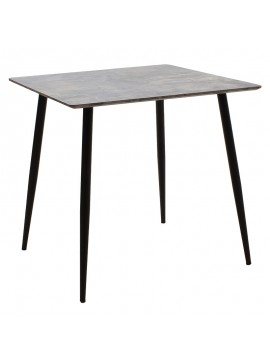 Intrahome Τραπέζι Cuba Intrahome MDF γκρι cement-μαύρο 70x70x75εκ | SKU: INTRAPA-238111247