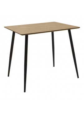 Intrahome Τραπέζι Cuba Intrahome MDF sonoma-μαύρο 70x70x75εκ | SKU: INTRAPA-238111248