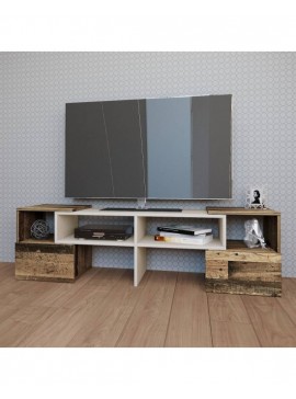 Έπιπλο τηλεόρασης ORNE Καφέ με Λευκό 141x32x39cm IR-ORNETV