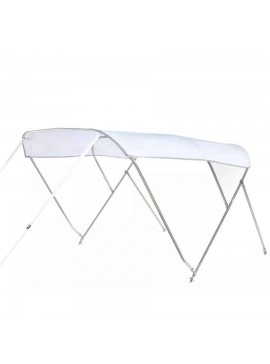 Τέντα INOX 3 Τόξων Λευκή Π215 x Μ200 x Υ140 FOUR-4692005