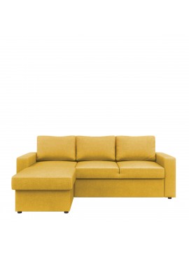 ArteLibre Καναπές Κρεβάτι Γωνιακός SOFIA Melon 220x155x81cm Arte-14190013