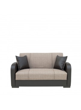 Καναπές Κρεβάτι Διθέσιος ArteLibre MARTINI Καφέ PU 154x84x84cm Arte-14210016