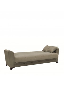 ArteLibre Καναπές Κρεβάτι Τριθέσιος JULIAN 3S Ανοιχτό Καφέ 232x85x90cm Arte-14210226