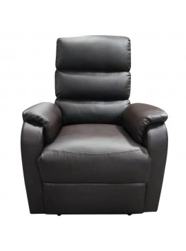 ArteLibre Πολυθρόνα Relax Με Μασάζ ΗΑΝΑ Καφέ PU 77x90x99cm Arte-14340011