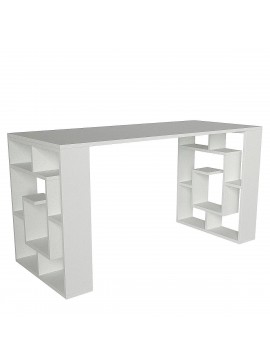 Γραφείο ArteLibre LINE Λευκό Μοριοσανίδα/Μελαμίνη 140x60x74cm Arte-14410276
