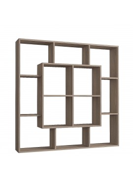 Βιβλιοθήκη ArteLibre NISIROS Cordoba Μοριοσανίδα/Μελαμίνη 136x22x136cm Arte-14410279