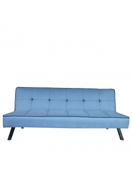 Artelibre Καναπές Κρεβάτι Τριθέσιος AGRASSO Μπλε 175x83x74cm Arte-14490001