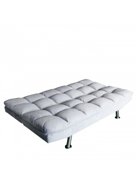 ArteLibre Καναπές Κρεβάτι Τριθέσιος ALMIDA Γκρι Ανοιχτό 182x92x86cm Arte-14490004