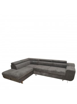 Καναπές Κρεβάτι Γωνιακός ArteLibre CASABLANCA Σκούρο Γκρι 280x203x78-93cm Arte-14560001